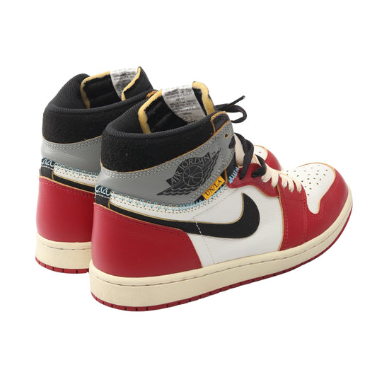 NIKE × UNION AIR JORDAN 1 RETRO HIGH ハイカットスニーカー レザー ファブリック レッド マルチカラー ナイキ