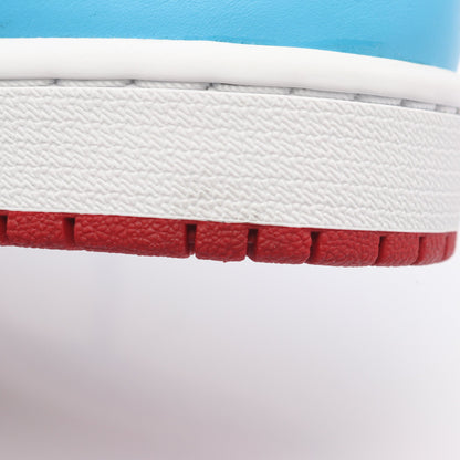 WMNS AIR JORDAN 1 RETRO LOW スニーカー レザー ブラック レッド ライトブルー ナイキ シューズ NIKE