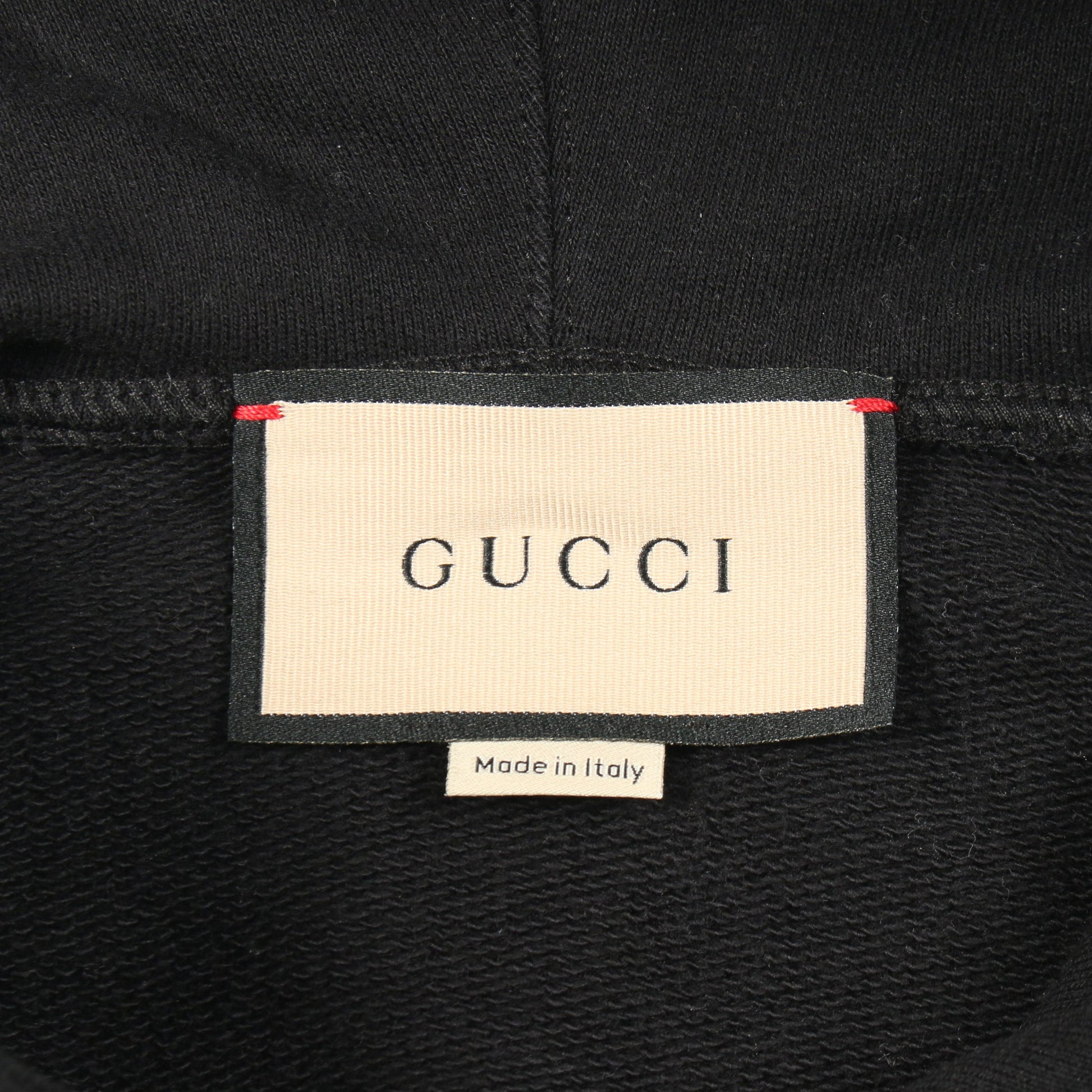 LOVE PARADE プルオーバーパーカー コットン ブラック マルチカラー スパンコール グッチ トップス GUCCI