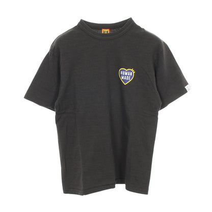 ハートプリント 半袖Tシャツ バックロゴ プリント コットン ダークグレー ヒューマンメイド トップス HUMAN MADE