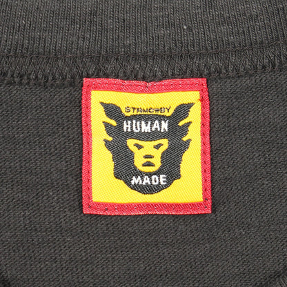 ハートプリント 半袖Tシャツ バックロゴ プリント コットン ダークグレー ヒューマンメイド トップス HUMAN MADE