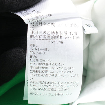 ワイドパンツ コットン グリーン ボッテガヴェネタ ボトムス BOTTEGA VENETA