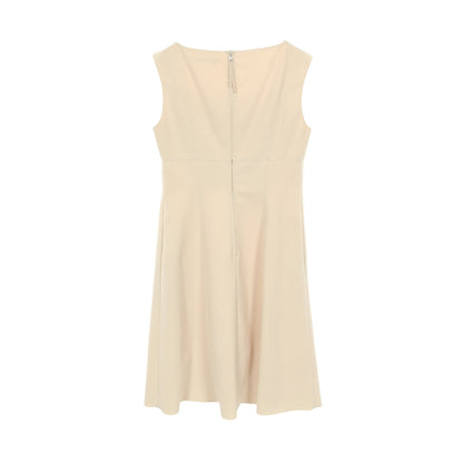 グレース ワンピース ノースリーブ ベージュ リボン フォクシーニューヨーク ワンピース FOXEY NEW YORK