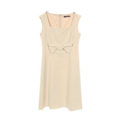 グレース ワンピース ノースリーブ ベージュ リボン フォクシーニューヨーク ワンピース FOXEY NEW YORK
