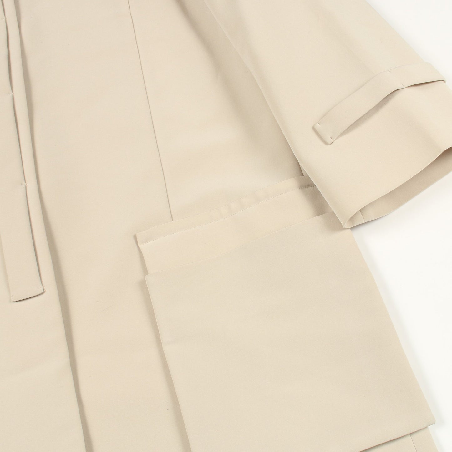 ノーカラー コート ベージュ フォクシーニューヨーク アウター FOXEY NEW YORK