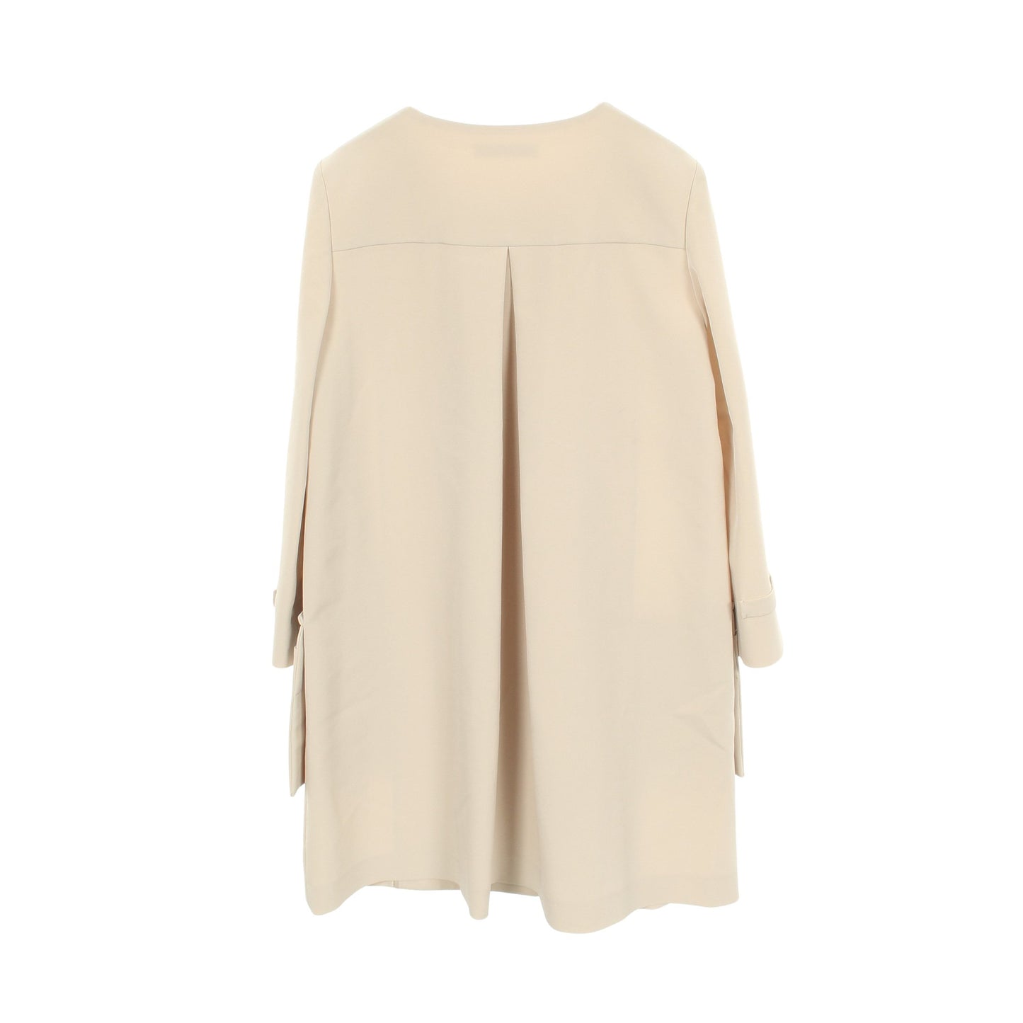ノーカラー コート ベージュ フォクシーニューヨーク アウター FOXEY NEW YORK