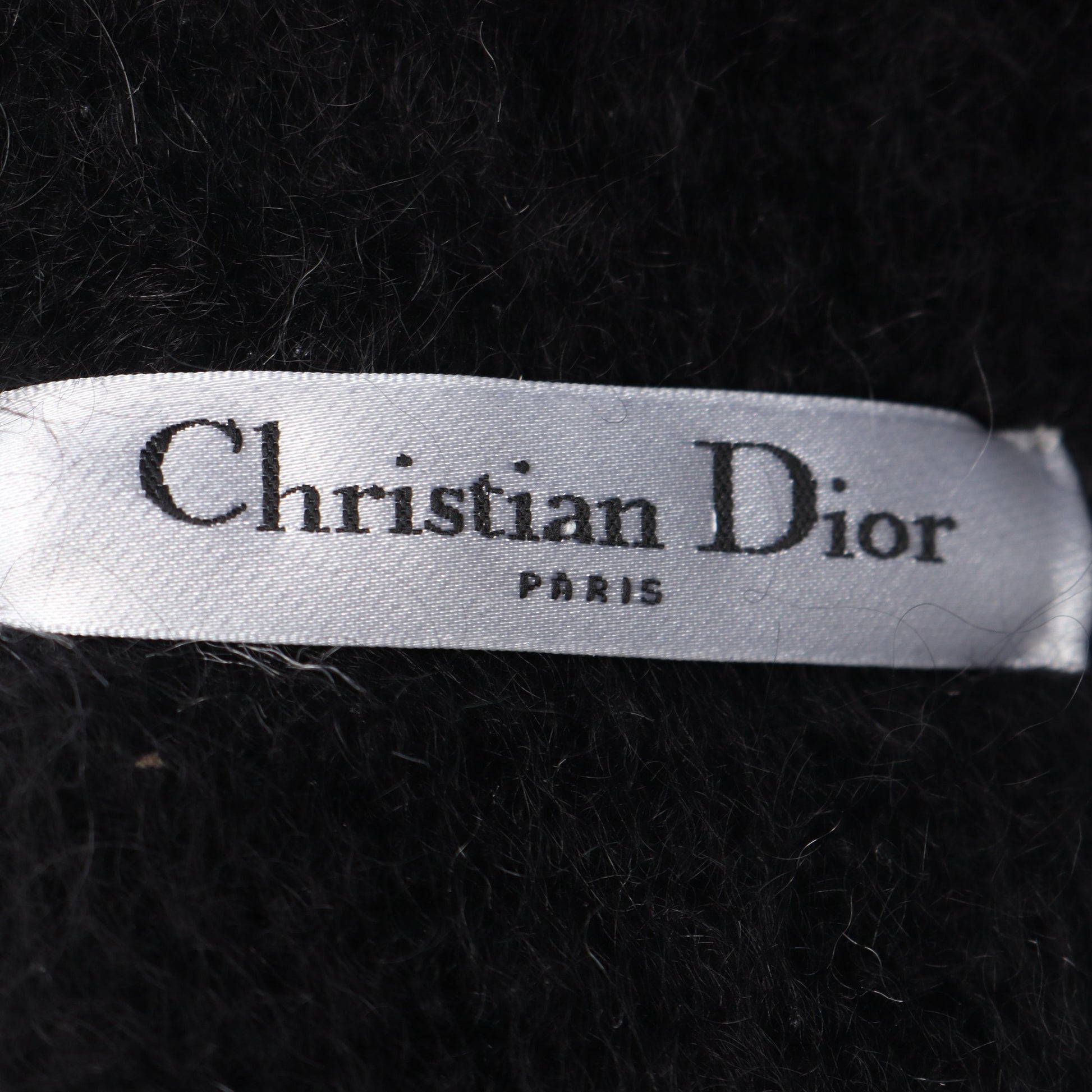 CDロゴ バケット ハット ウール ナイロン モヘヤ ブラック ホワイト クリスチャンディオール 財布・小物 Christian Dior
