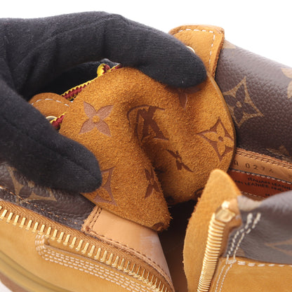 LOUIS VUITTON × Timberland モノグラム ブーツ ヌバック レザー イエローブラウン ルイヴィトン シューズ LOUIS VUITTON