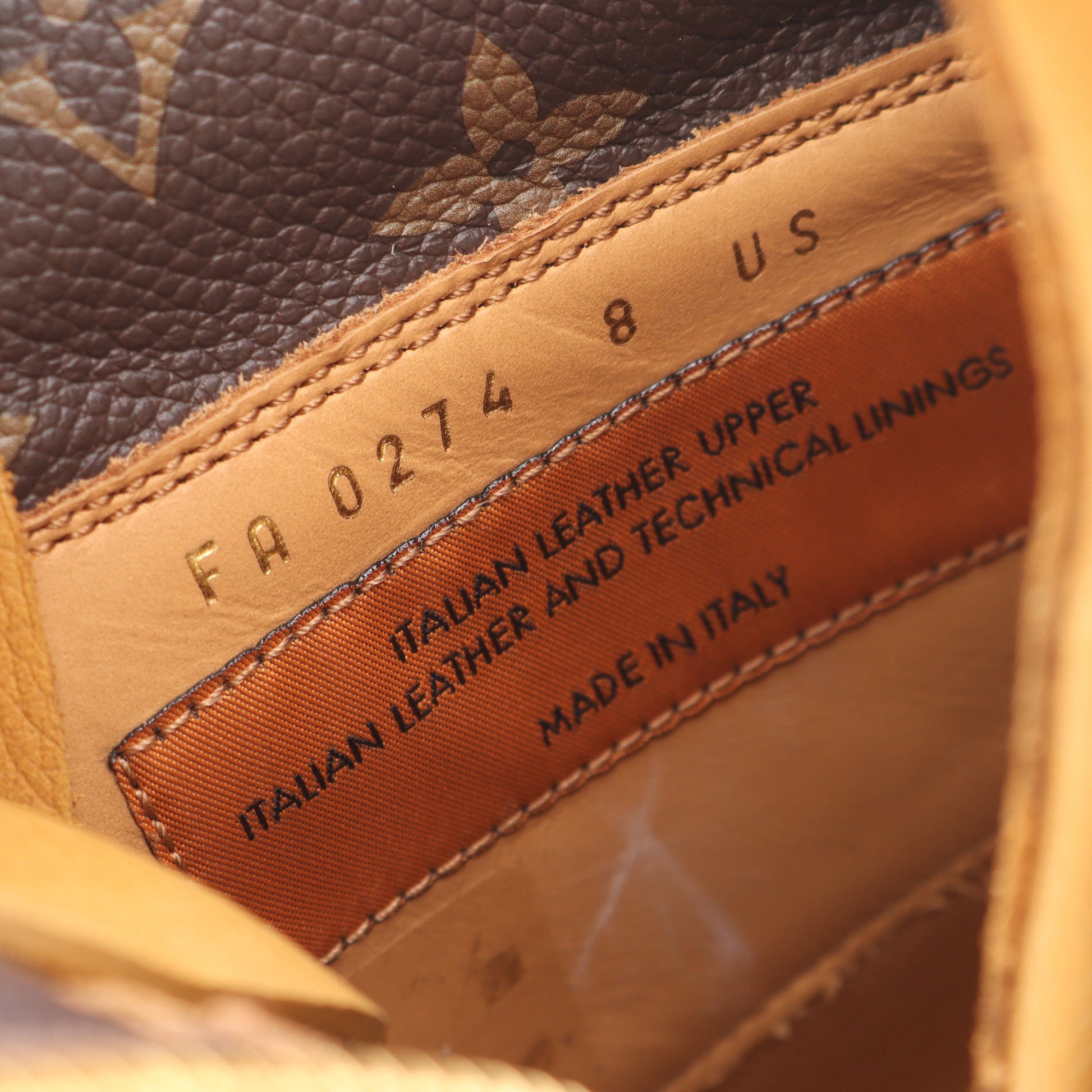 LOUIS VUITTON × Timberland モノグラム ブーツ ヌバック レザー イエローブラウン ルイヴィトン シューズ LOUIS VUITTON