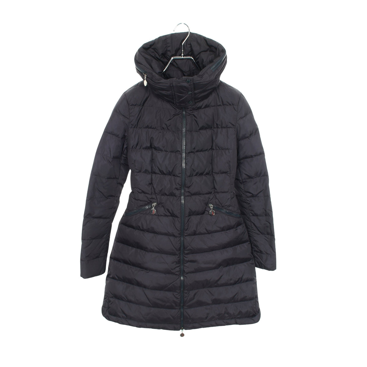 FLAMME ダウンコート ナイロン ネイビー フード付き モンクレール アウター MONCLER