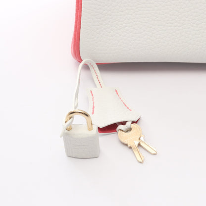 バーキン25 ローズアザレ ハンドバッグ トゴ ホワイト ピンク ゴールド金具 Y刻印 エルメス バッグ HERMES