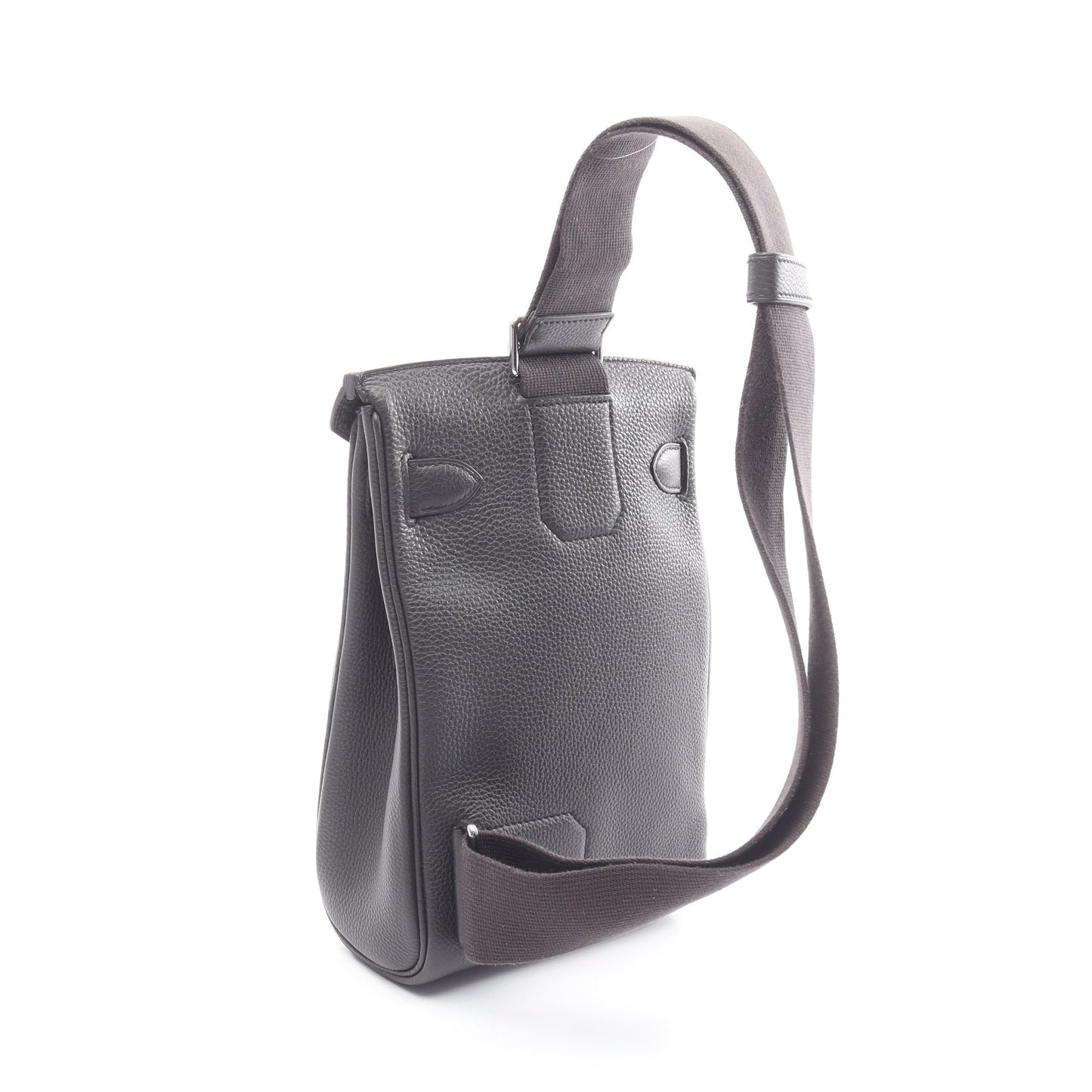 ケリーアッカドPM プロン ボディバッグ トゴ ダークグレー シルバー金具 B刻印 エルメス バッグ HERMES