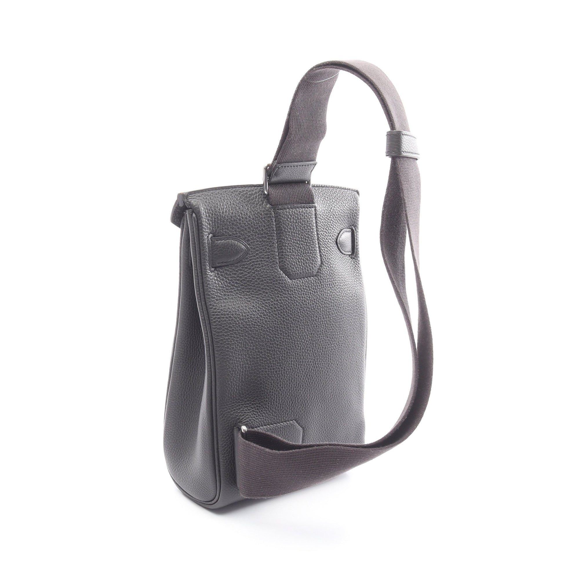 ケリーアッカドPM プロン ボディバッグ トゴ ダークグレー シルバー金具 B刻印 エルメス バッグ HERMES