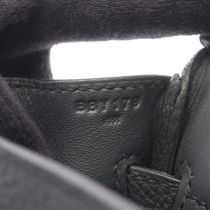 ケリーアッカドPM プロン ボディバッグ トゴ ダークグレー シルバー金具 B刻印 エルメス バッグ HERMES