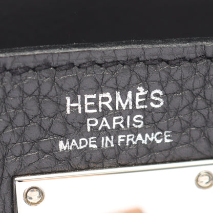 ケリーアッカドPM プロン ボディバッグ トゴ ダークグレー シルバー金具 B刻印 エルメス バッグ HERMES