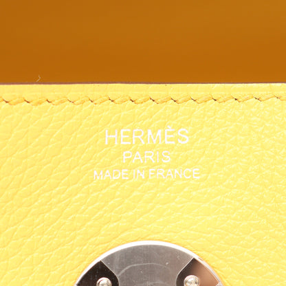 リンディ26 サン ショルダーバッグ エバーカラー イエロー シルバー金具 B刻印 エルメス バッグ HERMES
