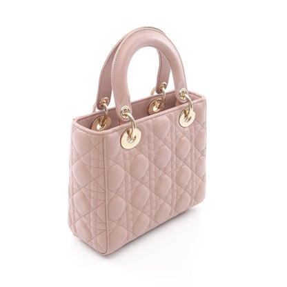 レディディオール スモール ハンドバッグ レザー ダスティピンク 2WAY クリスチャンディオール バッグ Christian Dior