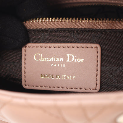 レディディオール スモール ハンドバッグ レザー ダスティピンク 2WAY クリスチャンディオール バッグ Christian Dior