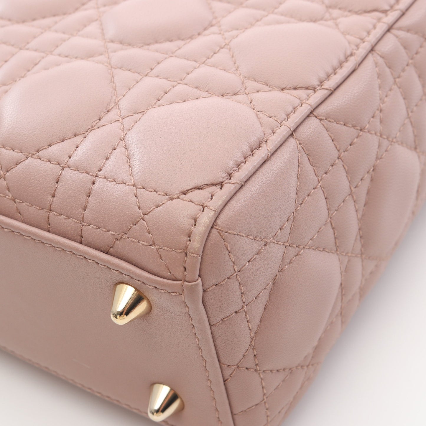 レディディオール スモール ハンドバッグ レザー ダスティピンク 2WAY クリスチャンディオール バッグ Christian Dior