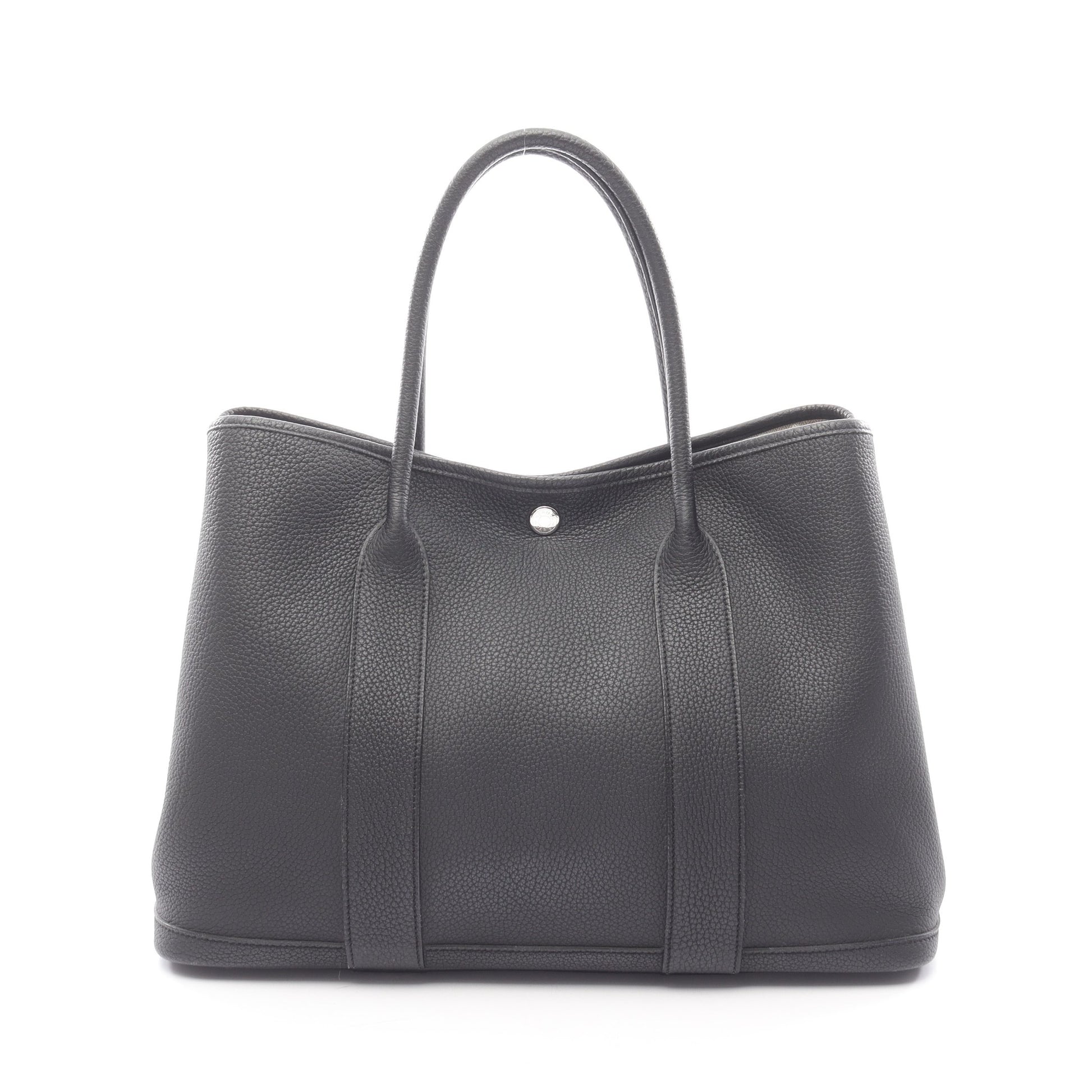 ガーデンパーティPM ハンドバッグ トートバッグ ネゴンダ ブラック シルバー金具 D刻印 エルメス バッグ HERMES