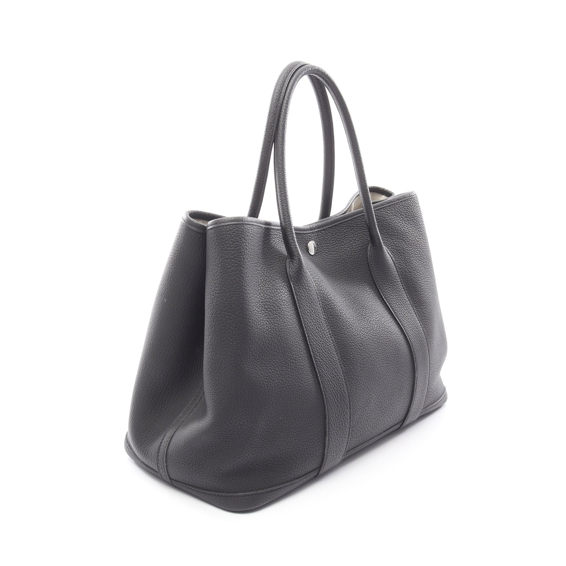 ガーデンパーティPM ハンドバッグ トートバッグ ネゴンダ ブラック シルバー金具 D刻印 エルメス バッグ HERMES
