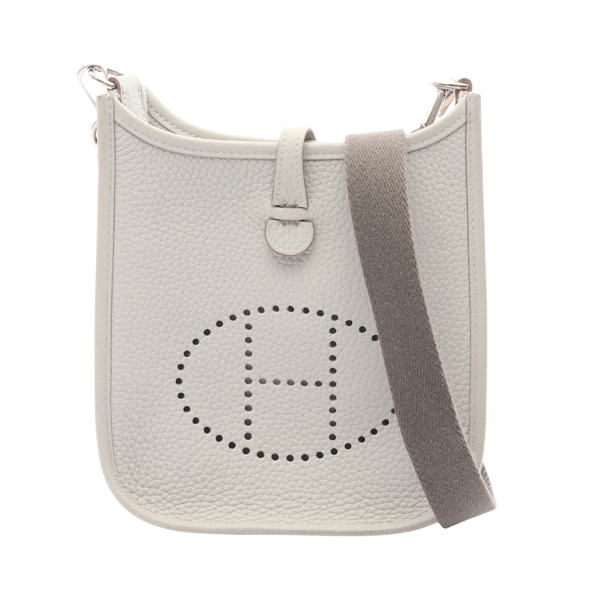 エヴリンアマゾンTPM ショルダーバッグ トリヨンクレマンス ライトグレー シルバー金具 Y刻印 エルメス バッグ HERMES