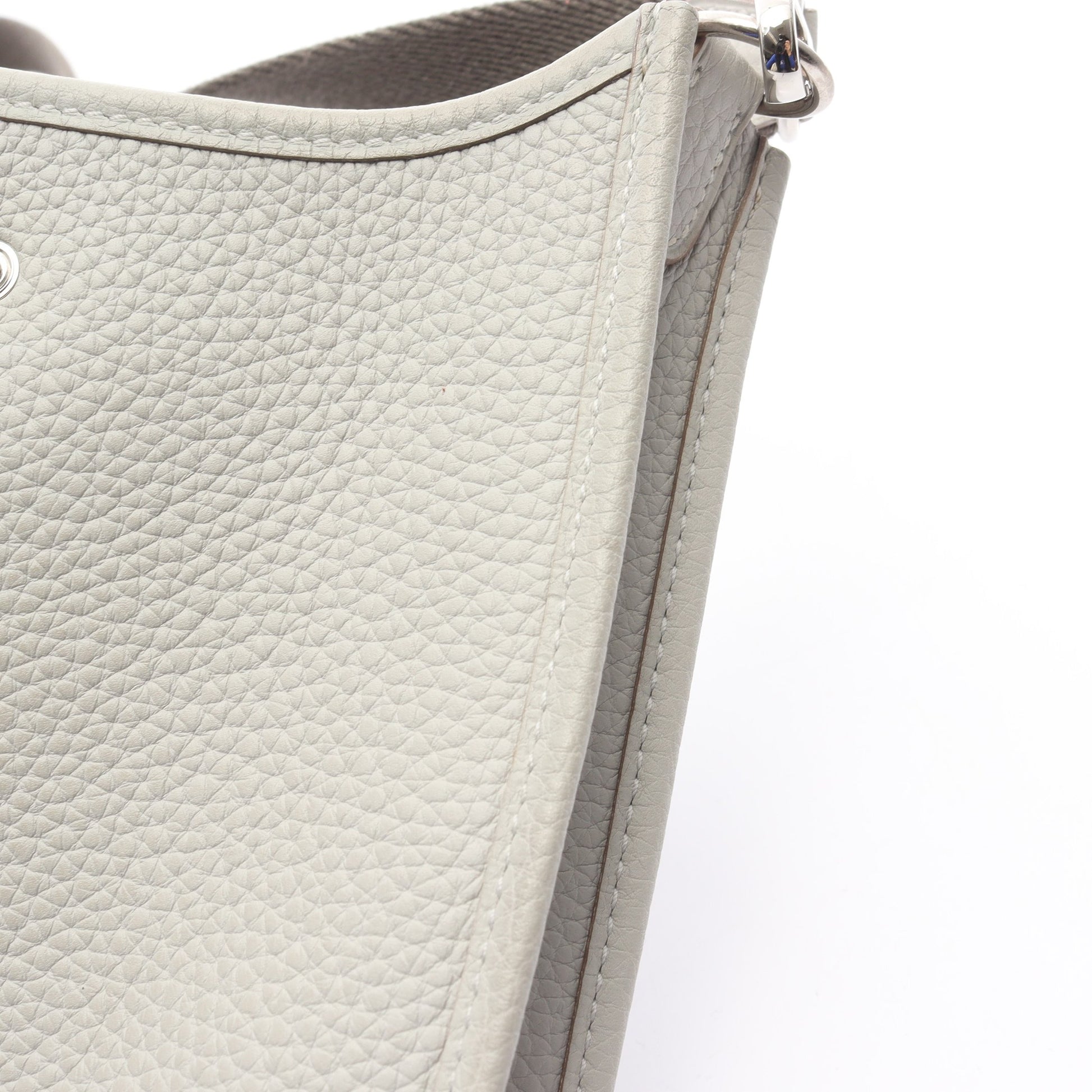 エヴリンアマゾンTPM ショルダーバッグ トリヨンクレマンス ライトグレー シルバー金具 Y刻印 エルメス バッグ HERMES