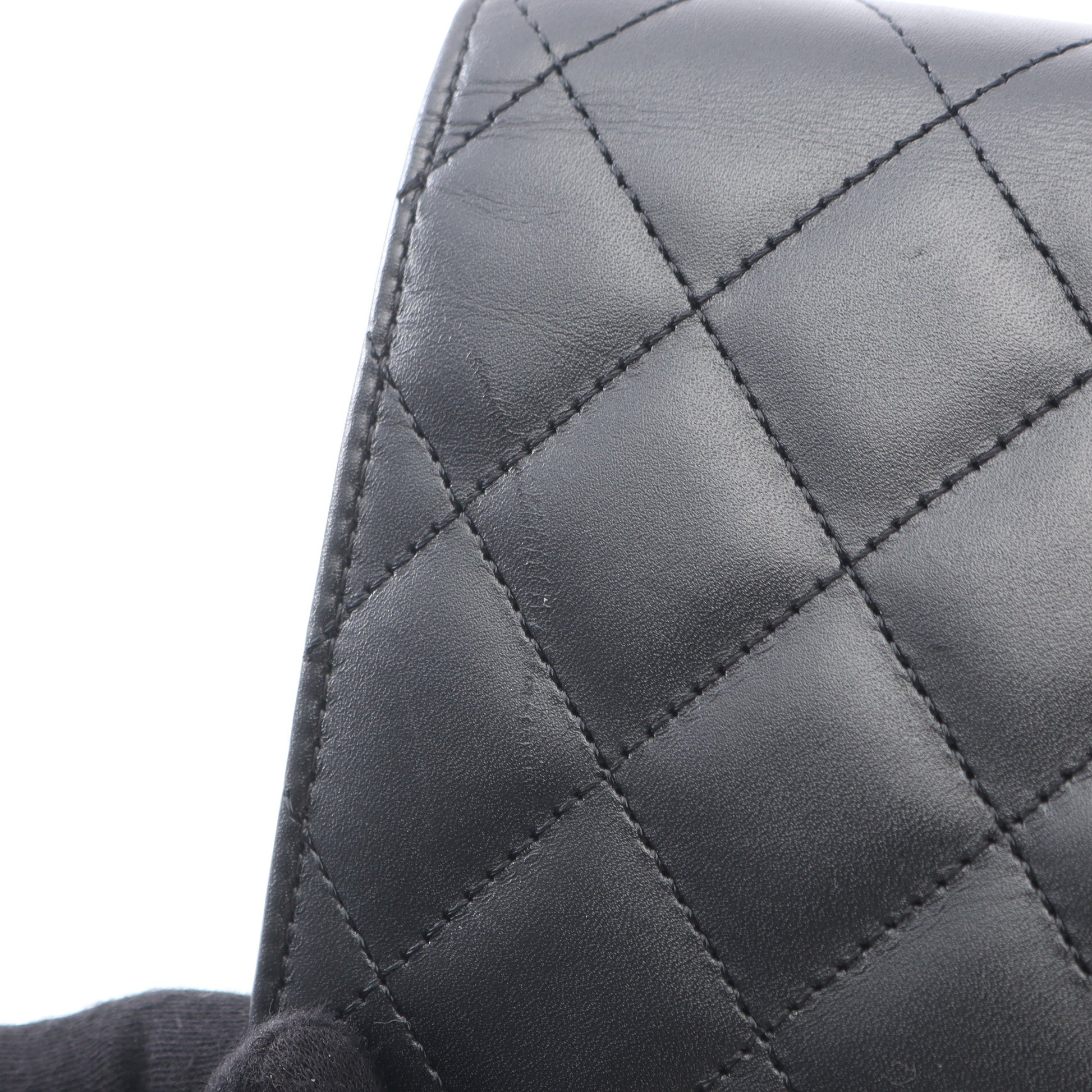 カンボンライン チェーンウォレット レザー ブラック シルバー シルバー金具 シャネル バッグ CHANEL