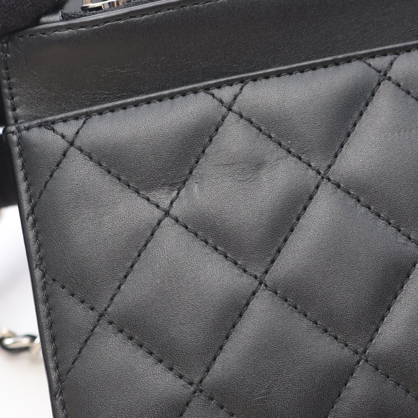 カンボンライン チェーンウォレット レザー ブラック シルバー シルバー金具 シャネル バッグ CHANEL