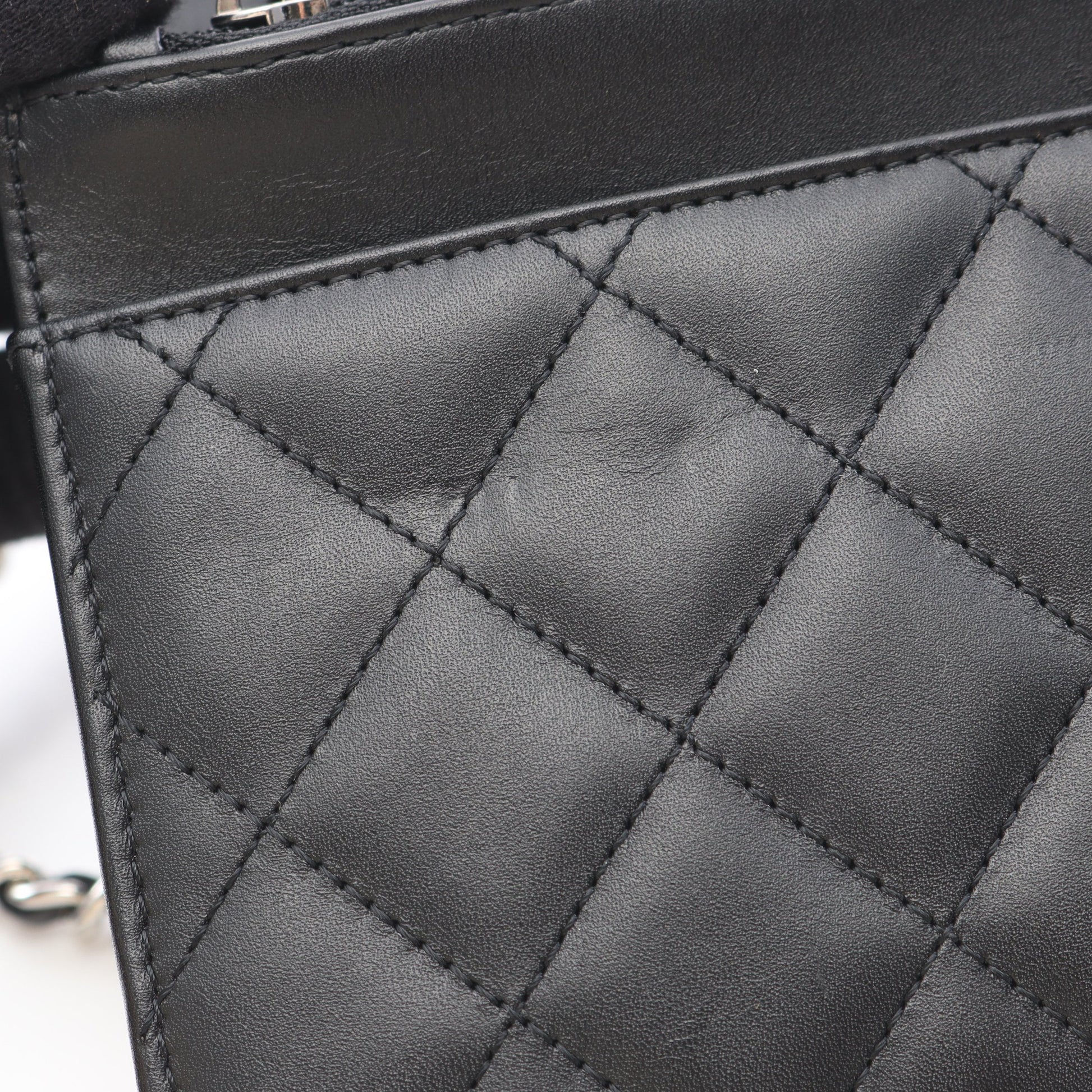 カンボンライン チェーンウォレット レザー ブラック シルバー シルバー金具 シャネル バッグ CHANEL