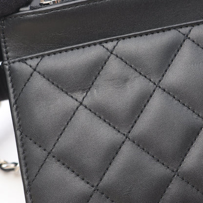 カンボンライン チェーンウォレット レザー ブラック シルバー シルバー金具 シャネル バッグ CHANEL