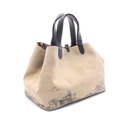 トゥジュール ラージ オブリーク ハンドバッグ トートバッグ エッフェル塔 キャンバス レザー ベージュ ブラック ブラウン リバーシブル クリスチャンディオール