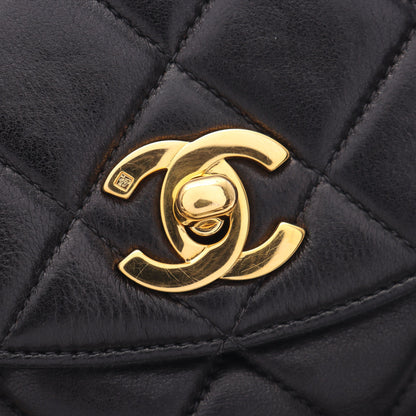 マトラッセ バックパック リュックサック ラムスキン ブラック ゴールド金具 シャネル