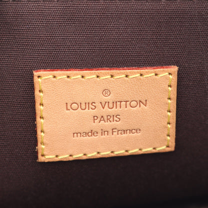 アルマPM モノグラムヴェルニ アマラント ハンドバッグ レザー ダークパープル ルイヴィトン