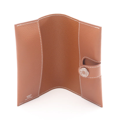 R.M.S クルードセル パスポートケース ゴールド カードケース エバーカラー ブラウン シルバー金具 W刻印 エルメス