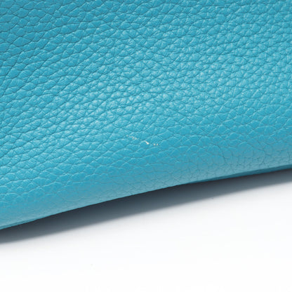 バーキン30 ブルーパオン ハンドバッグ トリヨンクレマンス エメラルドグリーン シルバー金具 □R刻印 エルメス