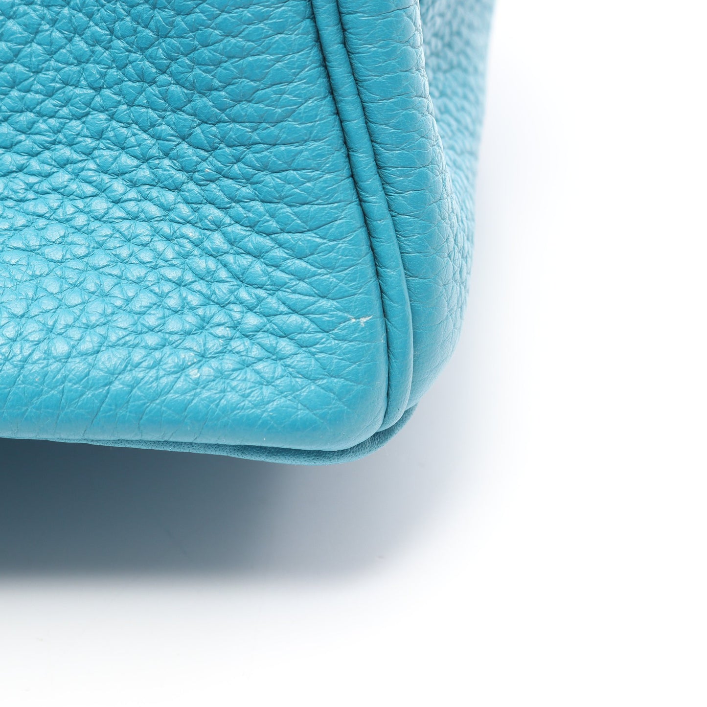 バーキン30 ブルーパオン ハンドバッグ トリヨンクレマンス エメラルドグリーン シルバー金具 □R刻印 エルメス