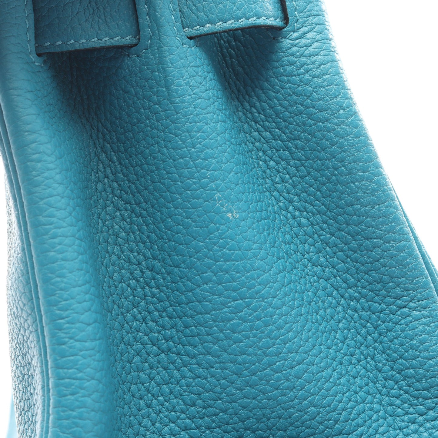 バーキン30 ブルーパオン ハンドバッグ トリヨンクレマンス エメラルドグリーン シルバー金具 □R刻印 エルメス