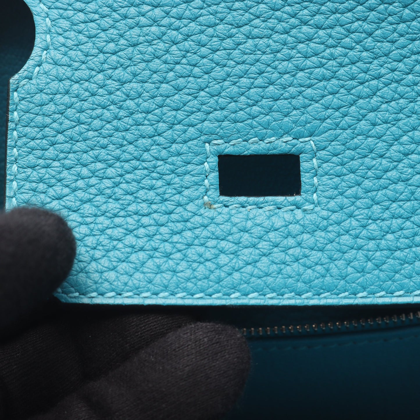 バーキン30 ブルーパオン ハンドバッグ トリヨンクレマンス エメラルドグリーン シルバー金具 □R刻印 エルメス