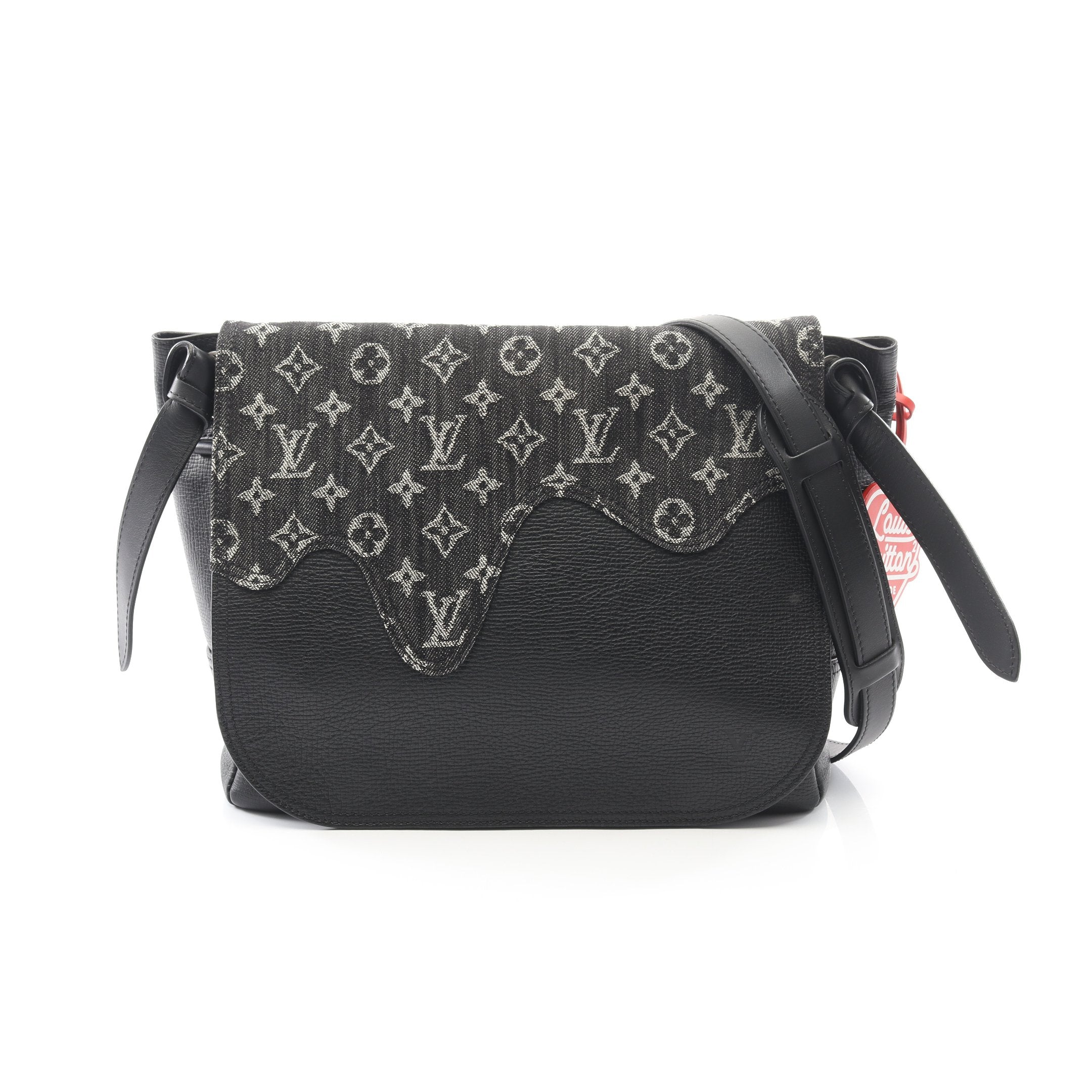 LOUIS VUITTON モノグラムブラック　ノベルティバッグ ストラップ LOUIS VUITTON Duo Sling Taigarama Backpack Bag Black