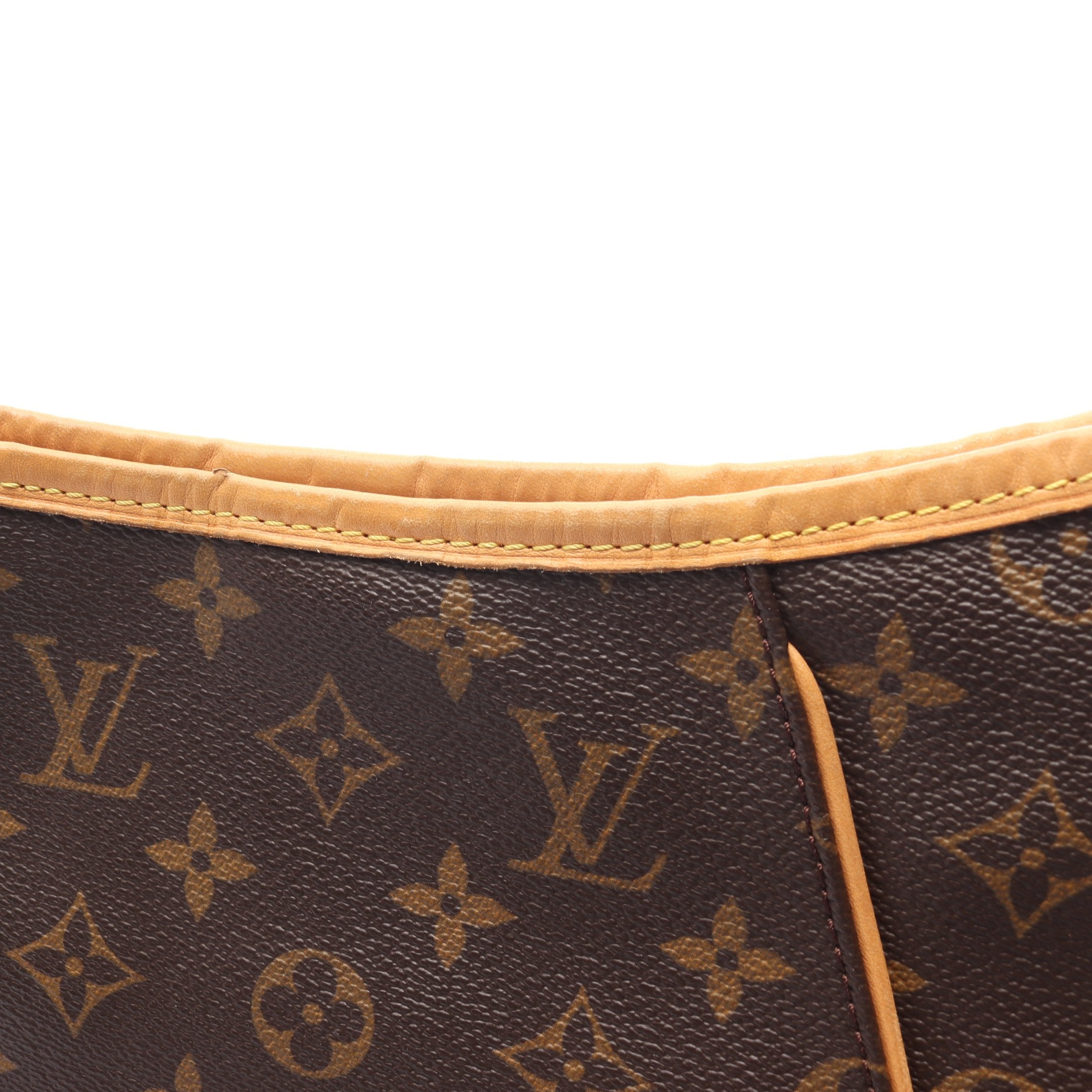 ガリエラPM モノグラム ワンショルダーバッグ PVC レザー ブラウン