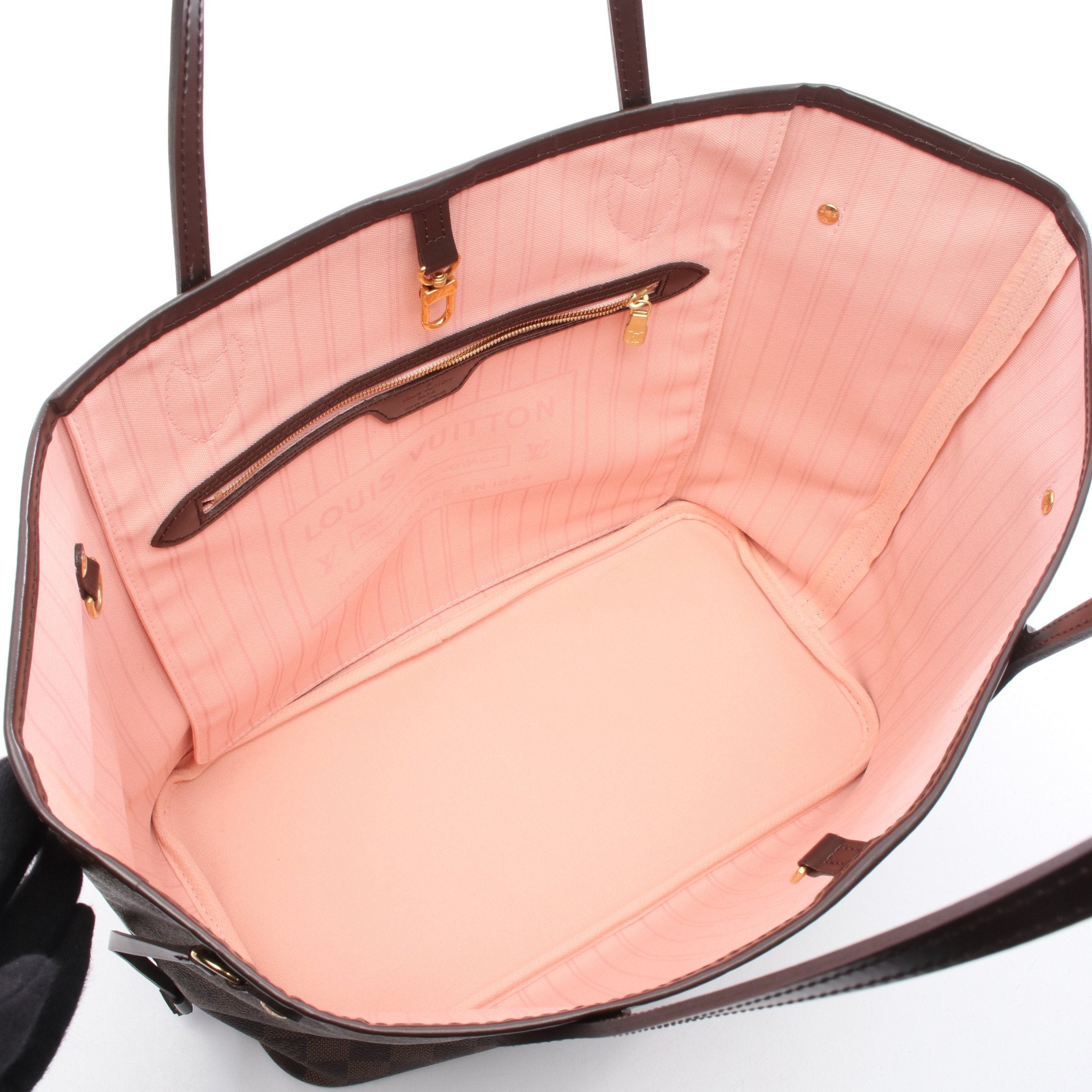 ネヴァーフルMM ダミエエベヌ ローズバレリーヌ ショルダーバッグ