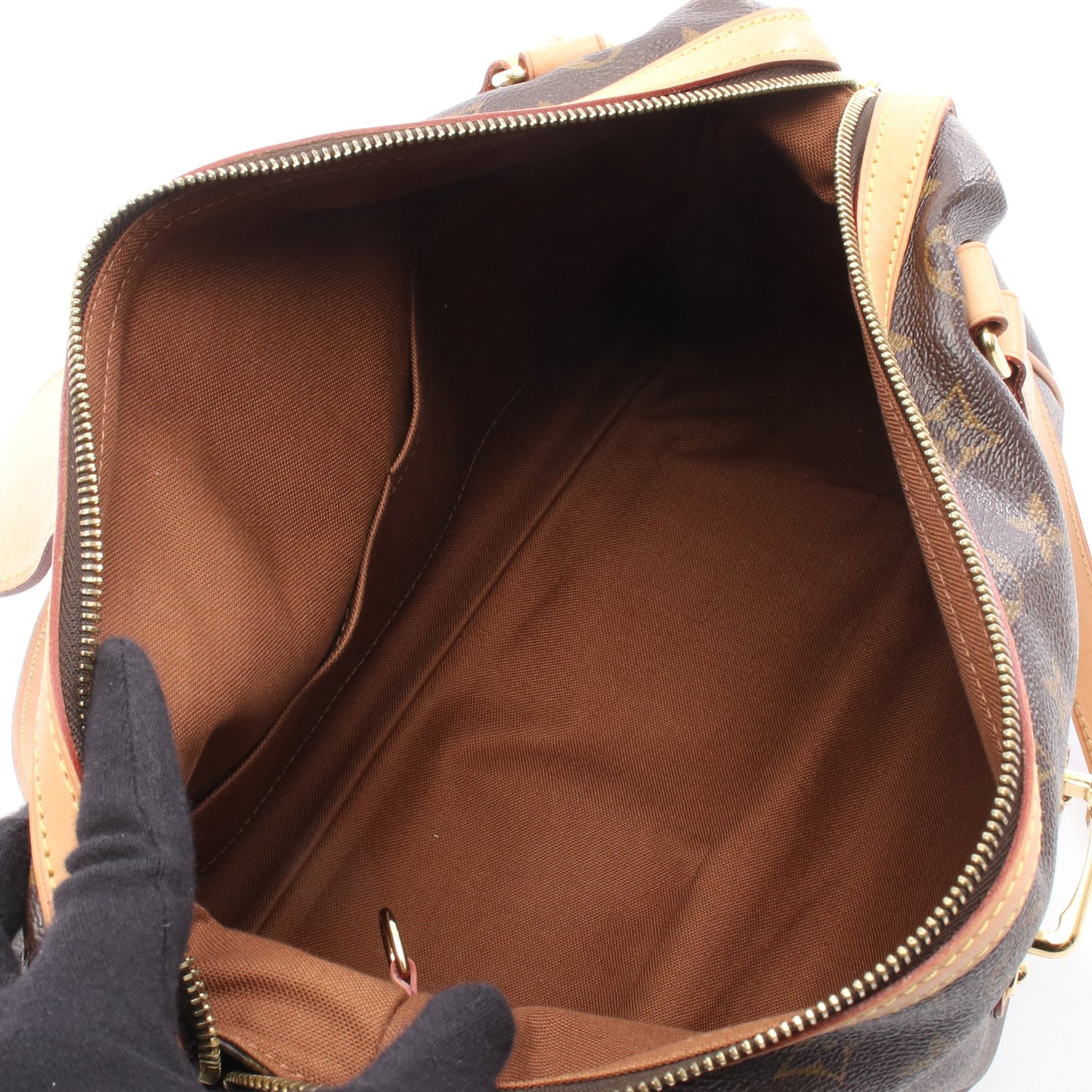 ストレーザPM モノグラム ショルダーバッグ PVC レザー ブラウン ルイヴィトン バッグ LOUIS VUITTON