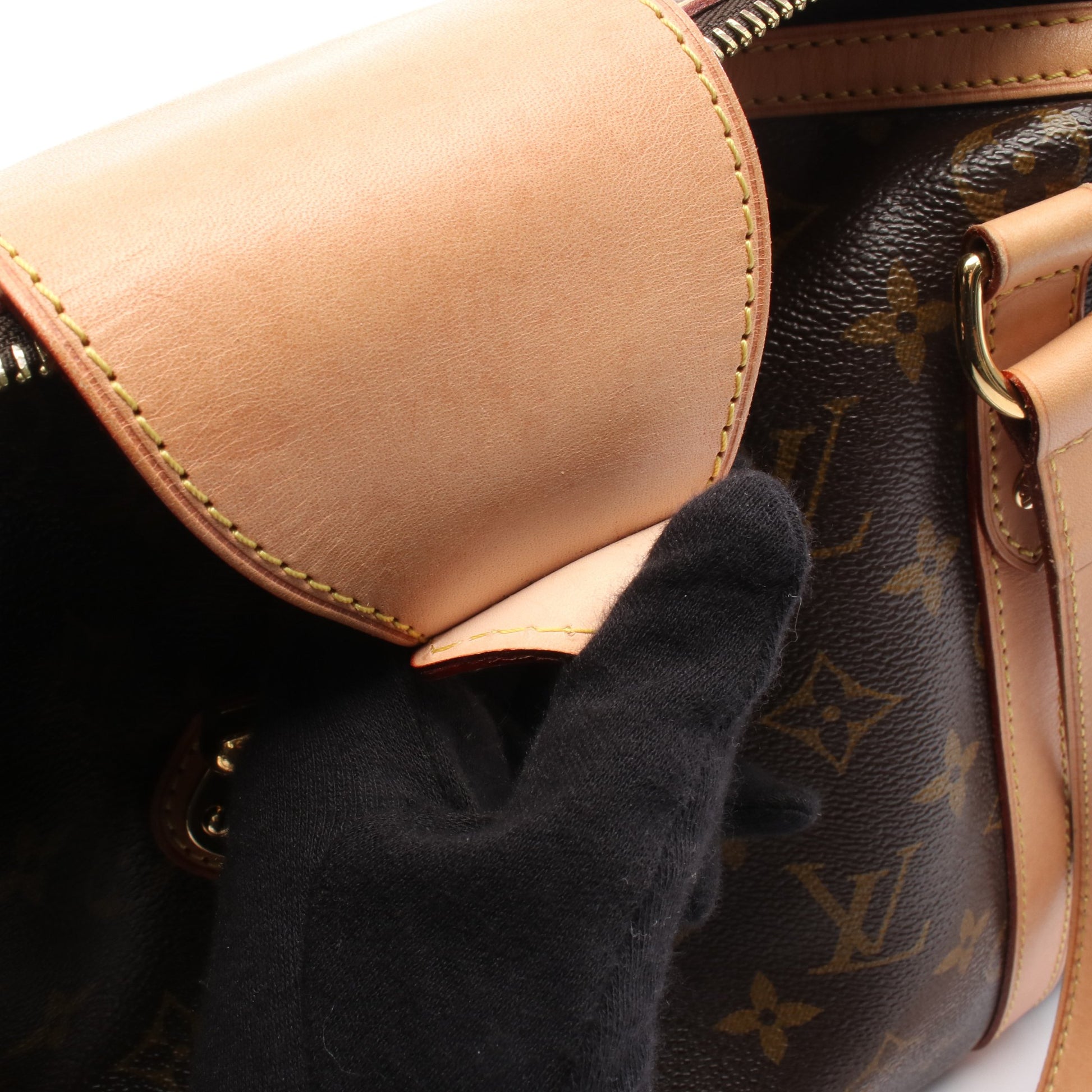 ストレーザPM モノグラム ショルダーバッグ PVC レザー ブラウン ルイヴィトン バッグ LOUIS VUITTON