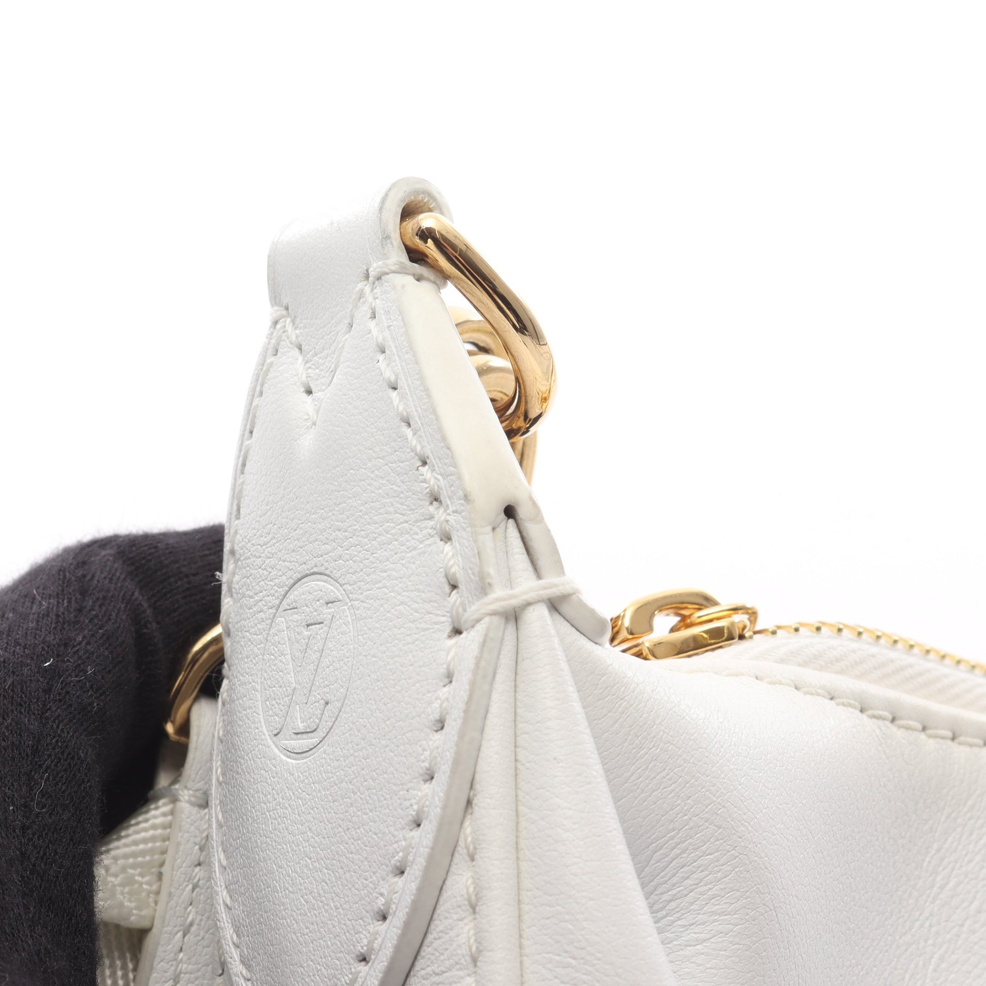 オーバー ザ ムーン バブルグラム スノー チェーンハンドバッグ レザー ホワイト 2WAY ルイヴィトン バッグ LOUIS VUITTON