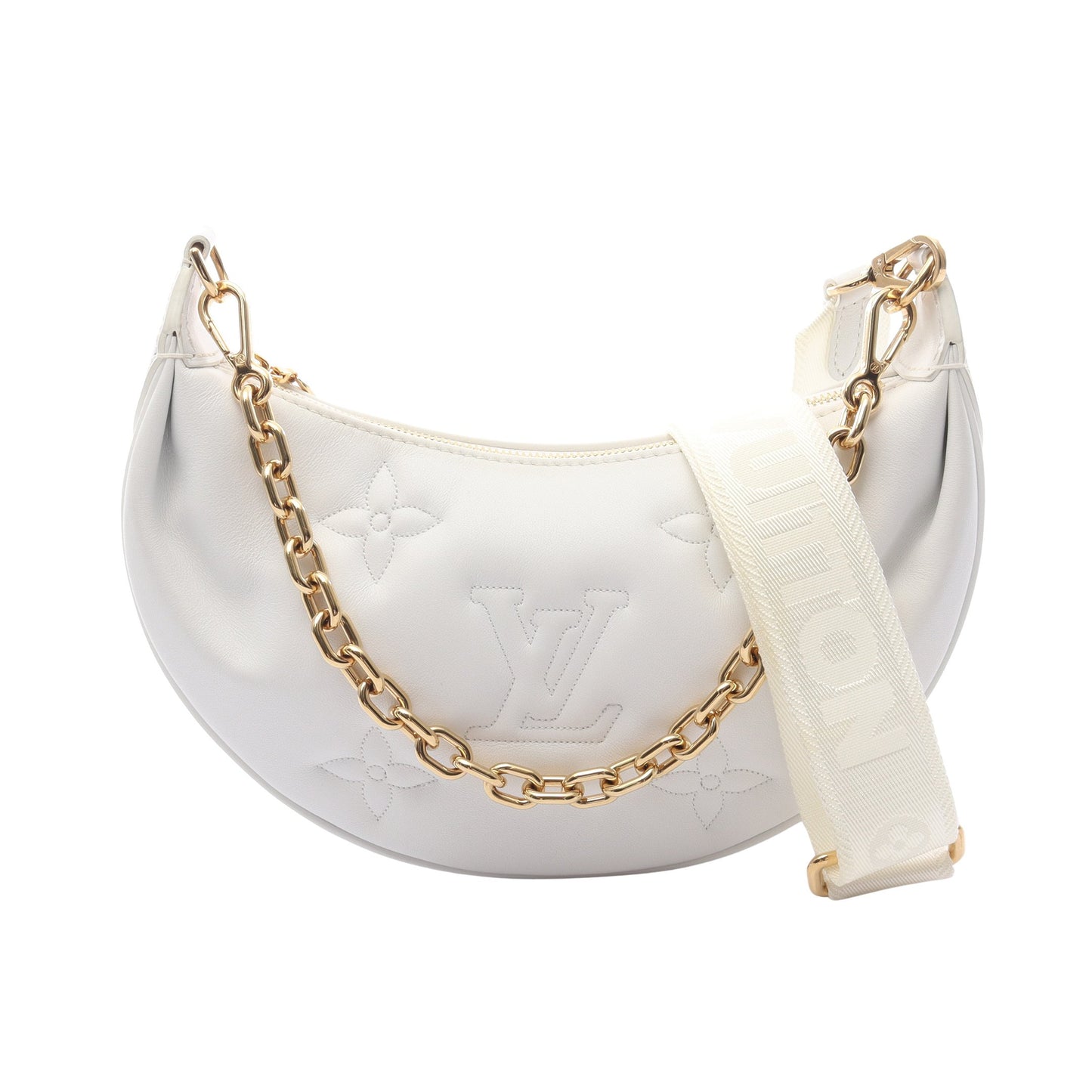 オーバー ザ ムーン バブルグラム スノー チェーンハンドバッグ レザー ホワイト 2WAY ルイヴィトン バッグ LOUIS VUITTON