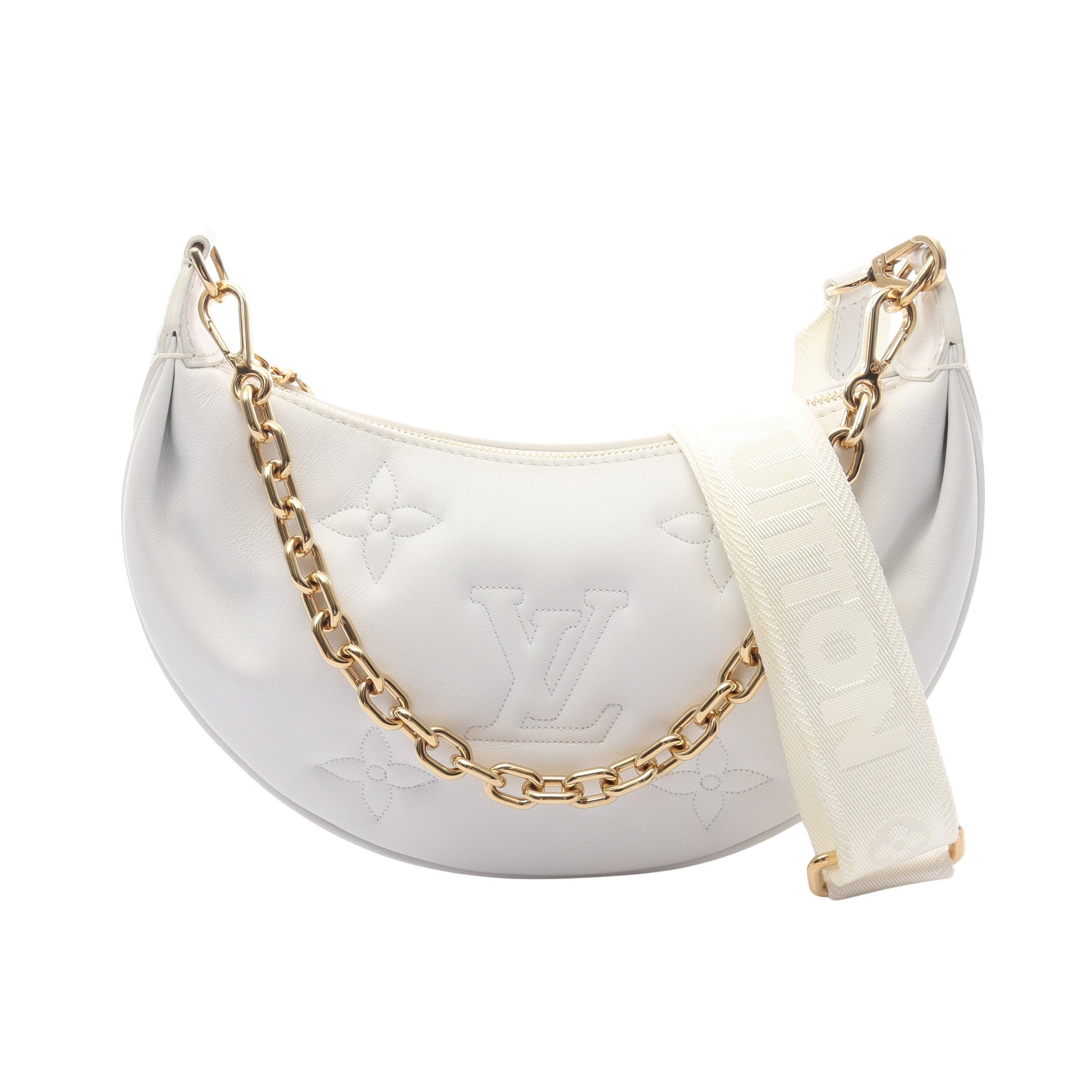オーバー ザ ムーン バブルグラム スノー チェーンハンドバッグ レザー ホワイト 2WAY ルイヴィトン バッグ LOUIS VUITTON