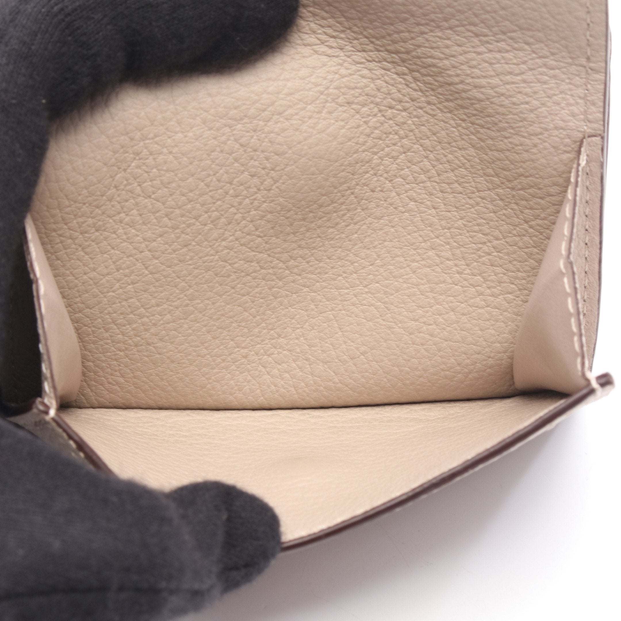 LOUIS VUITTON ルイ・ヴィトン/ポルトフォイユ・ロックミニ/トリヨンレザー/グレージュ/M69340/RFI***/SAランク/89【中古】 ルイヴィトンポルトフォイユ ロックミニ グレージュ レディース カーフ