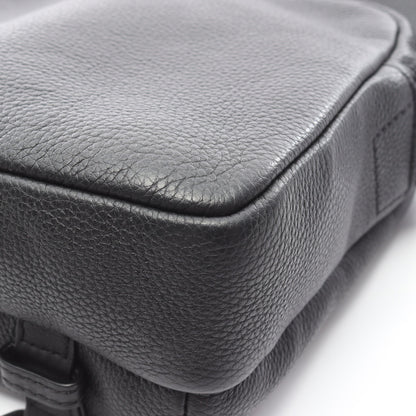 ミリタリーメッセンジャーXS ショルダーバッグ レザー ブラック ロエベ バッグ LOEWE