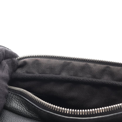 ミリタリーメッセンジャーXS ショルダーバッグ レザー ブラック ロエベ バッグ LOEWE